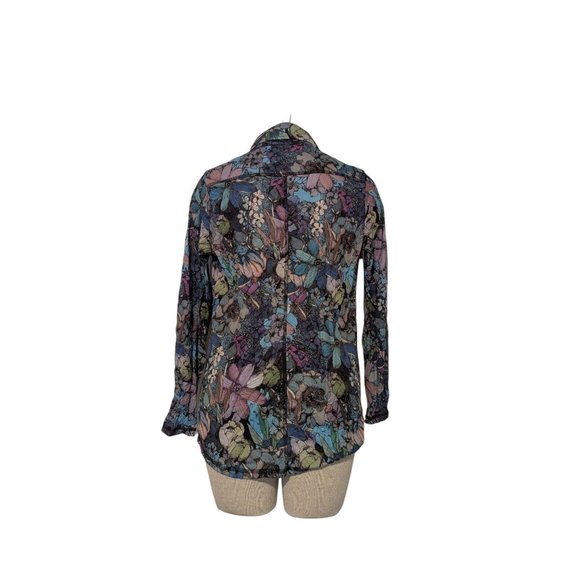 New Snowskins Floral Button-Up Long Sleeve Shirt With "Vail" On Sleeve-702 - Picture 3 of 16